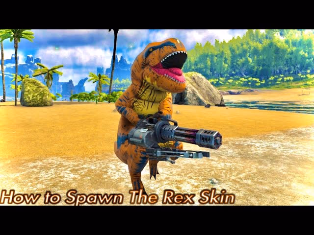 What is the item ID number for inflatable Rex costume skin?