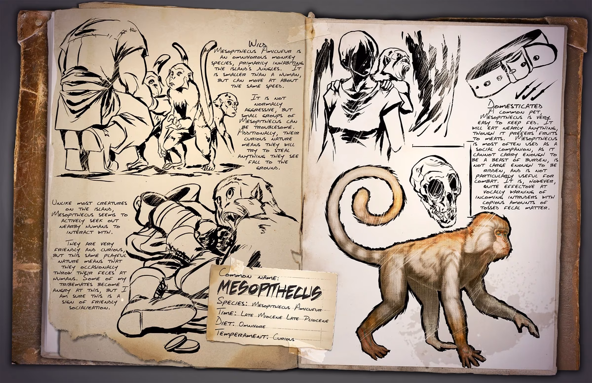 What is the smallest monkey in Ark Survival Evolved?