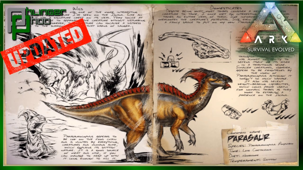 What does a Parasaur eat in Ark Survival Evolved?