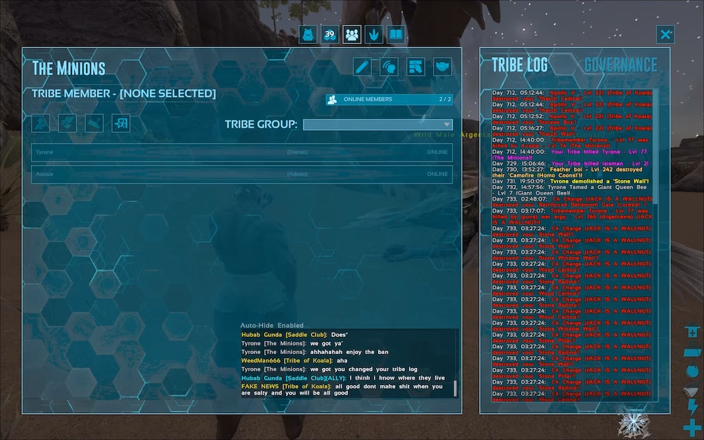 How do I choose a tribe name in Ark Survival Evolved?