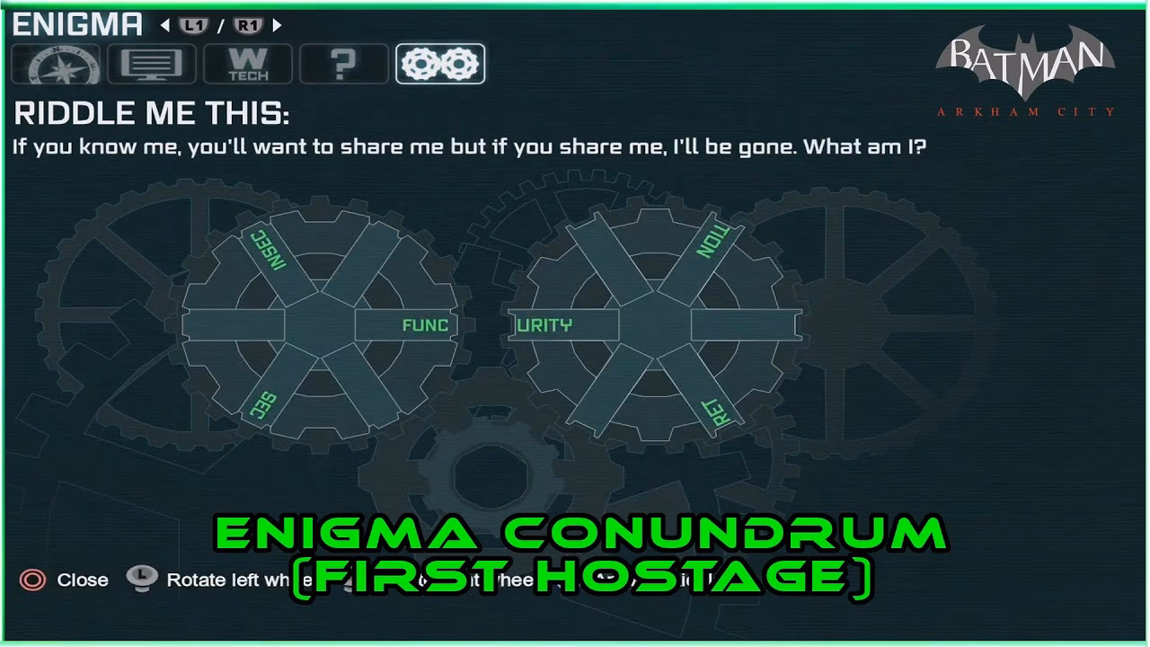 How do you solve the 11th Riddle in Arkham City?
