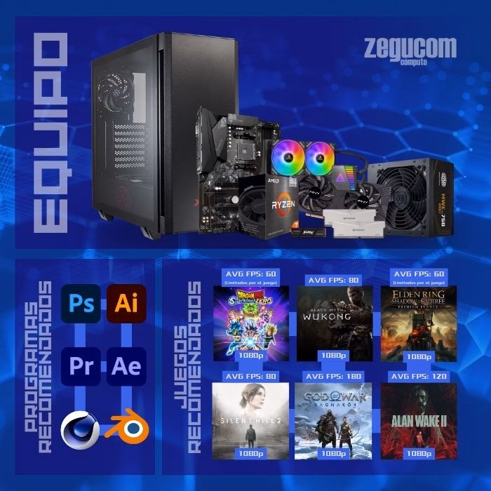 ¿Qué ofrece P creathors para armar una computadora gamer?