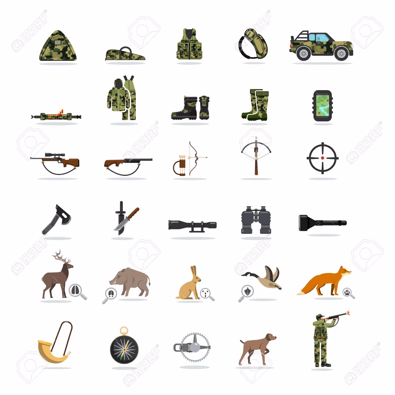 ¿Qué tipo de animales se cazan con armas de ánima lisa?