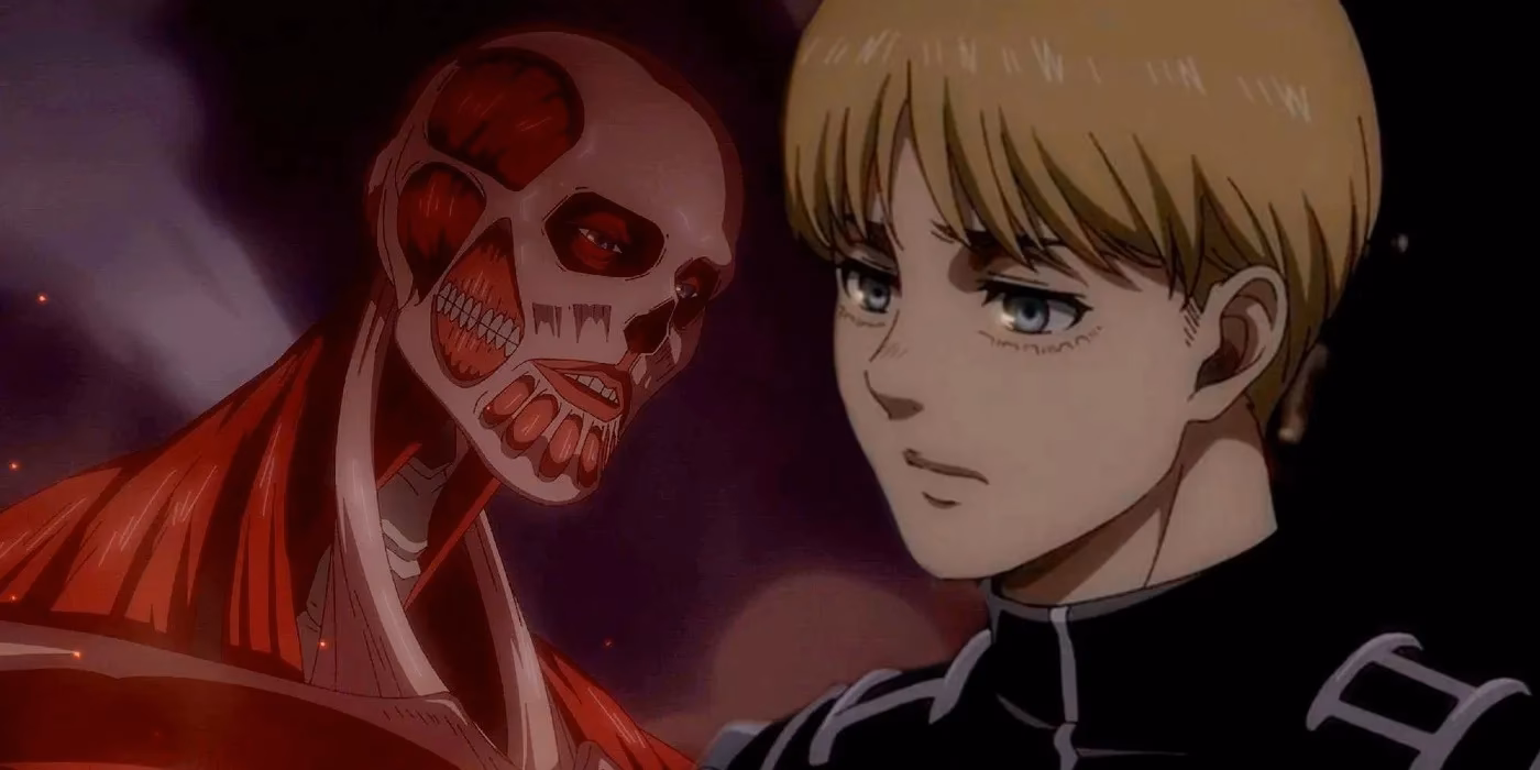 Did Armin really blend with his Titan?