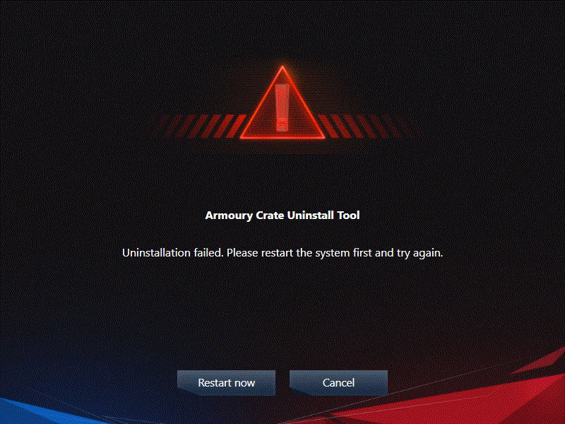 How do I uninstall armoury crate on Windows 10?