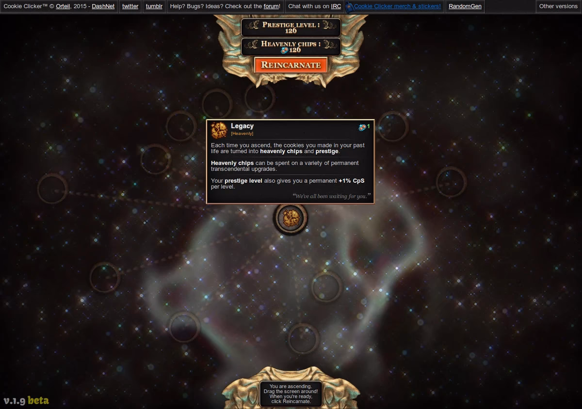 How many heavenly chips do you need to ascend Cookie Clicker?