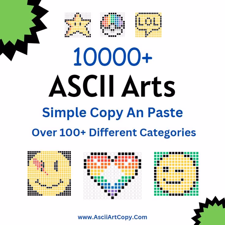 Can I copy and paste text ASCII art?
