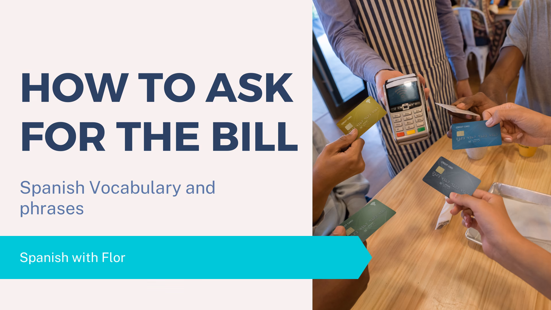 What is the Spanish word for 'bill'?