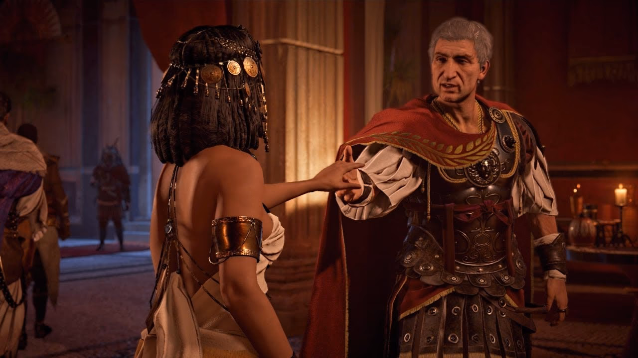 Who voiced Julius Caesar in Assassin's Creed?