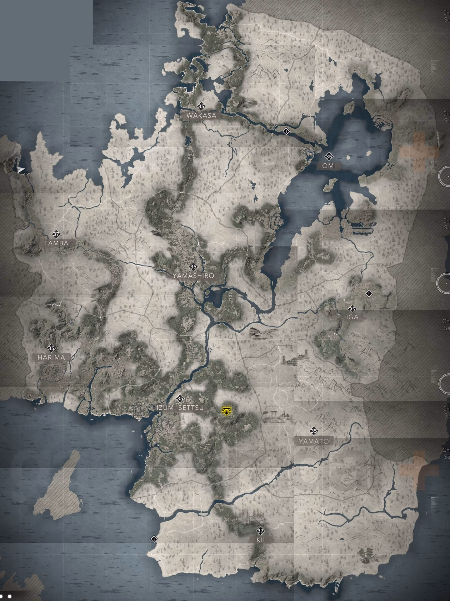 Which regions are in Assassins Creed Shadows?