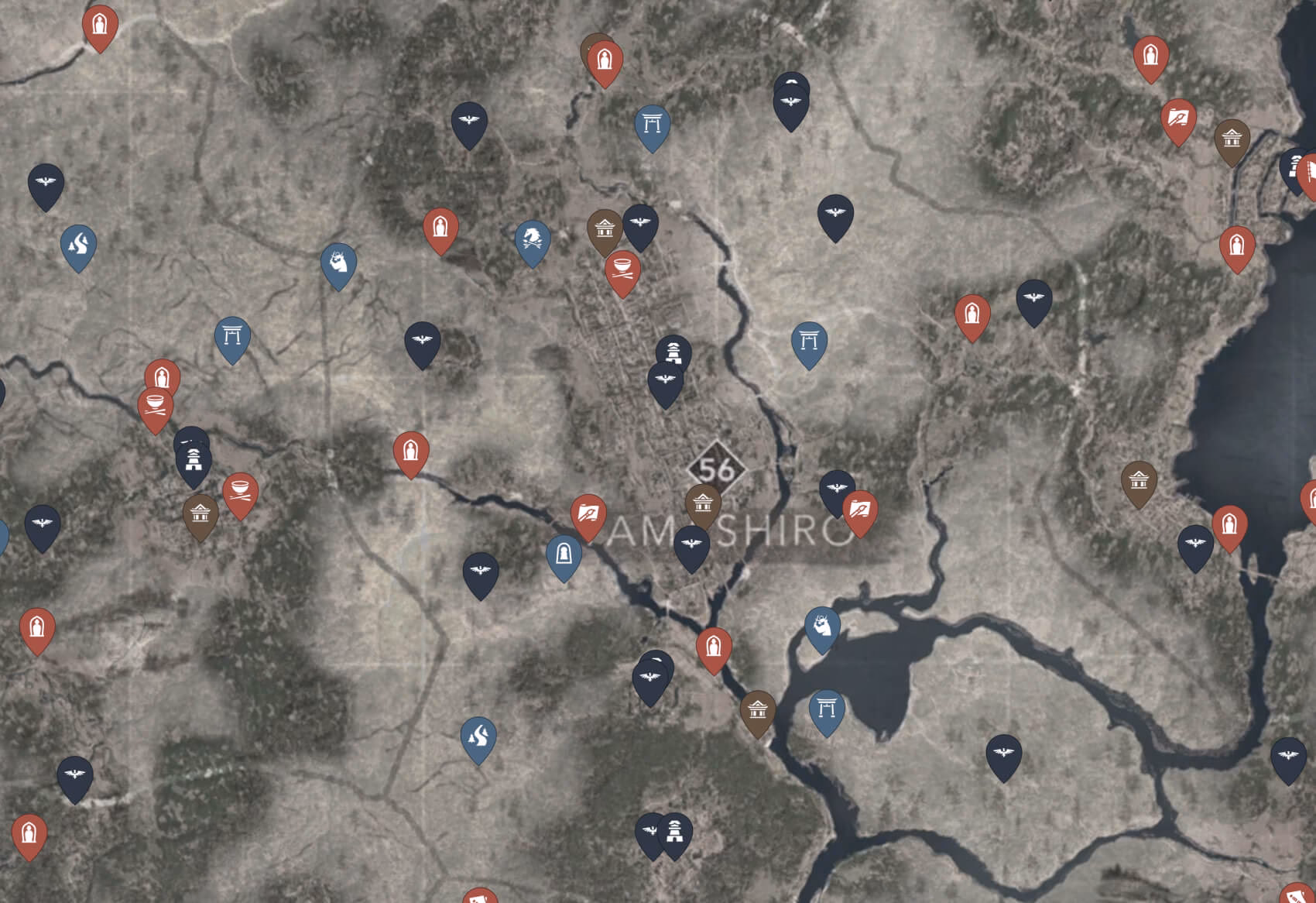 How big is Assassin's Creed Shadows map?