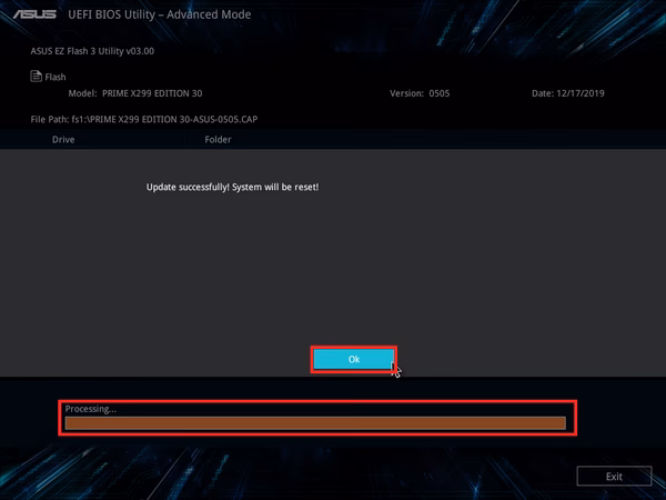How to update BIOS in Asus EZ Flash?