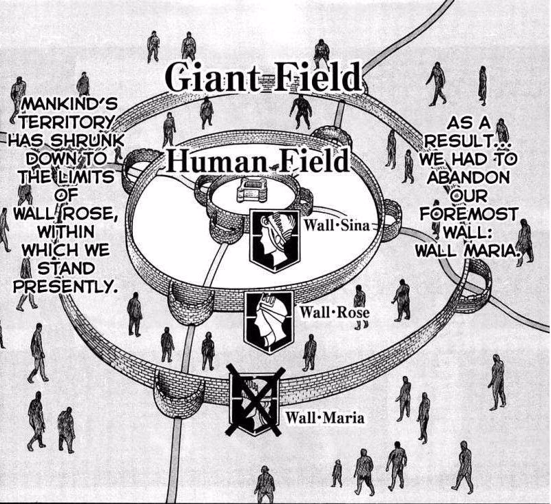 What is attack on Titan world map?