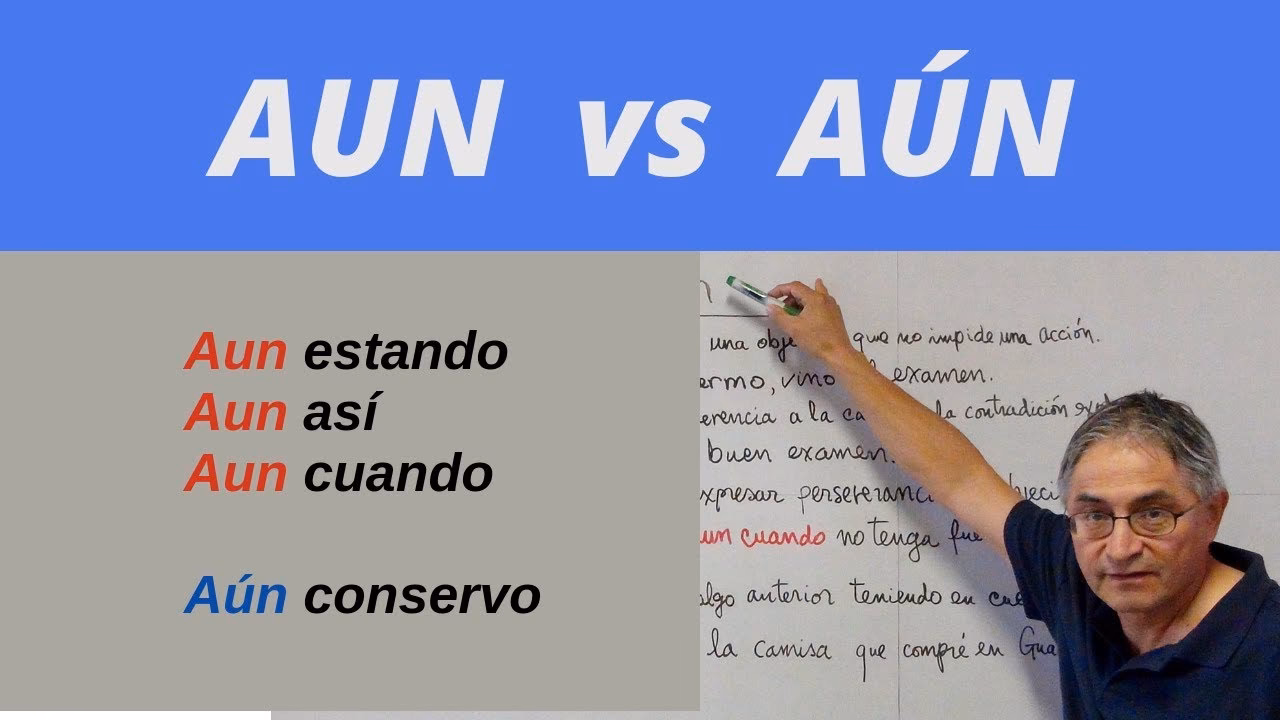 ¿Cómo se escribe 'Aún' en español?