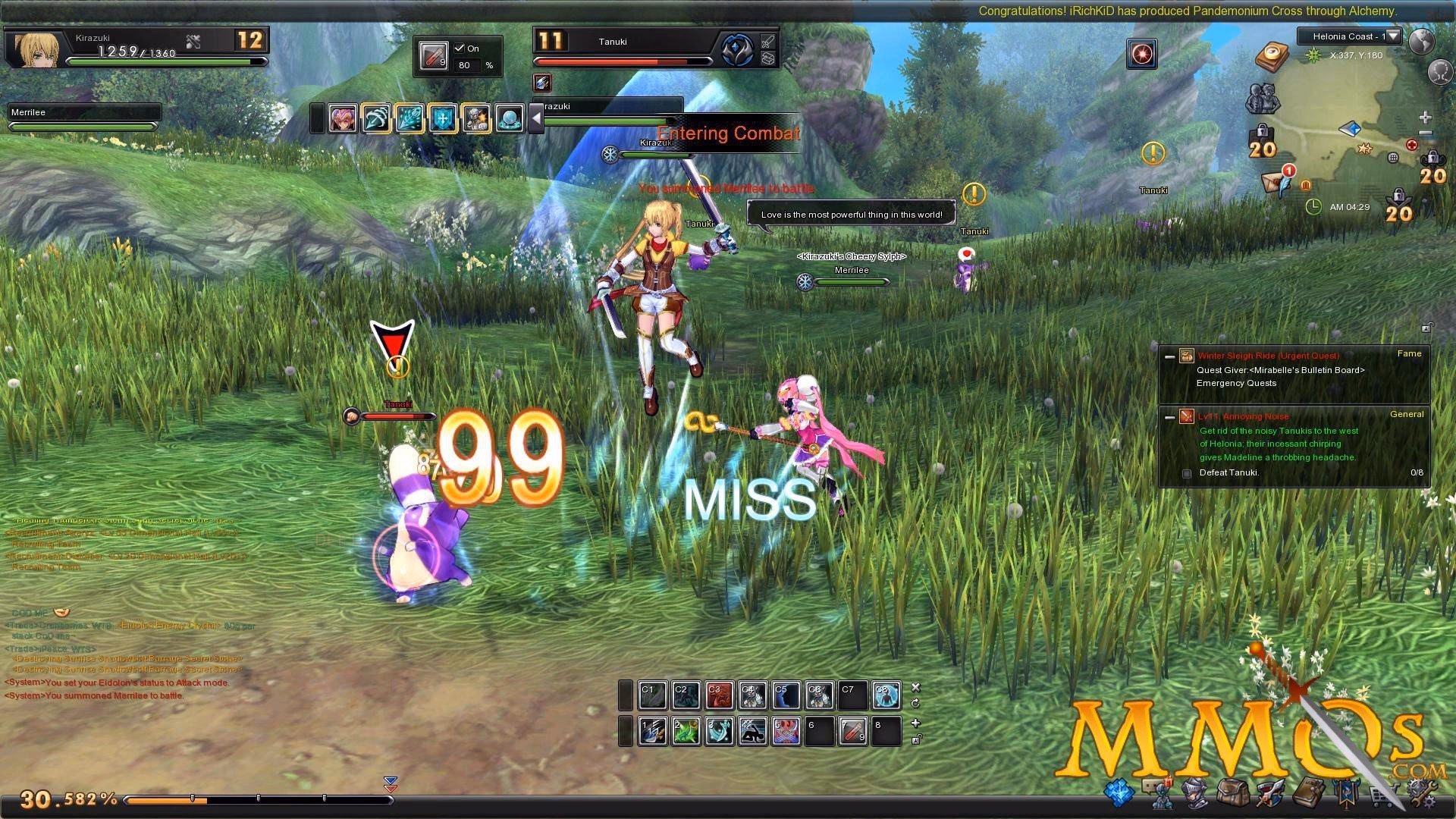 What does DMG do in Aura Kingdom?