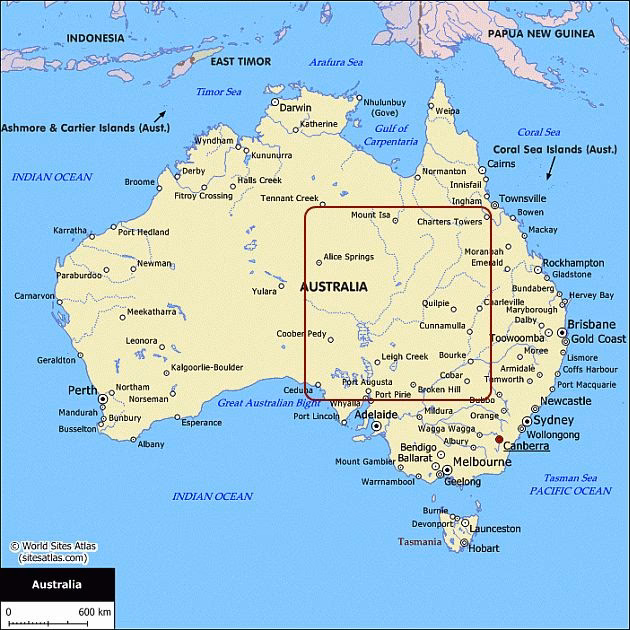 Are the outback regions arid?
