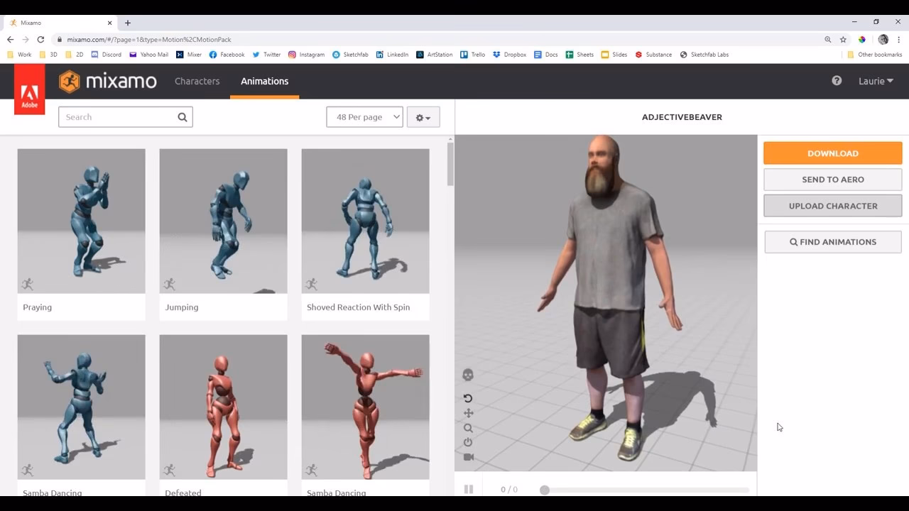 Can I use the NLA editor with Mixamo?