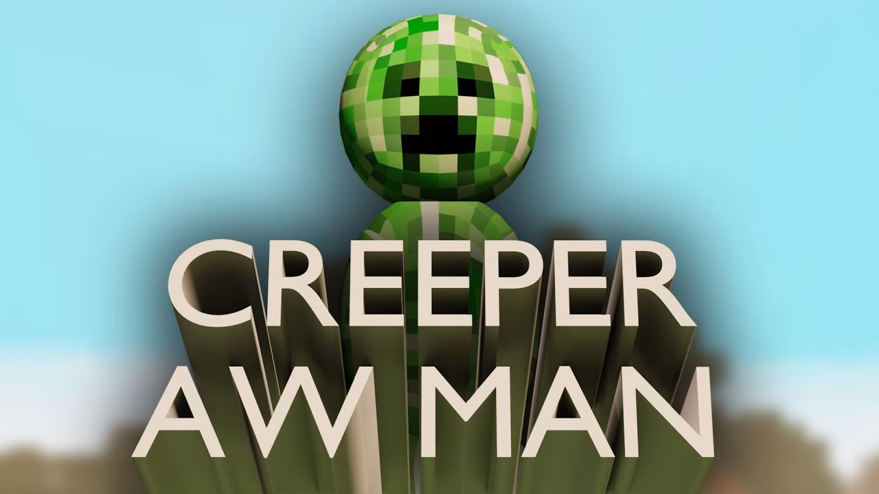 What is Creeper Aw man discord meme?