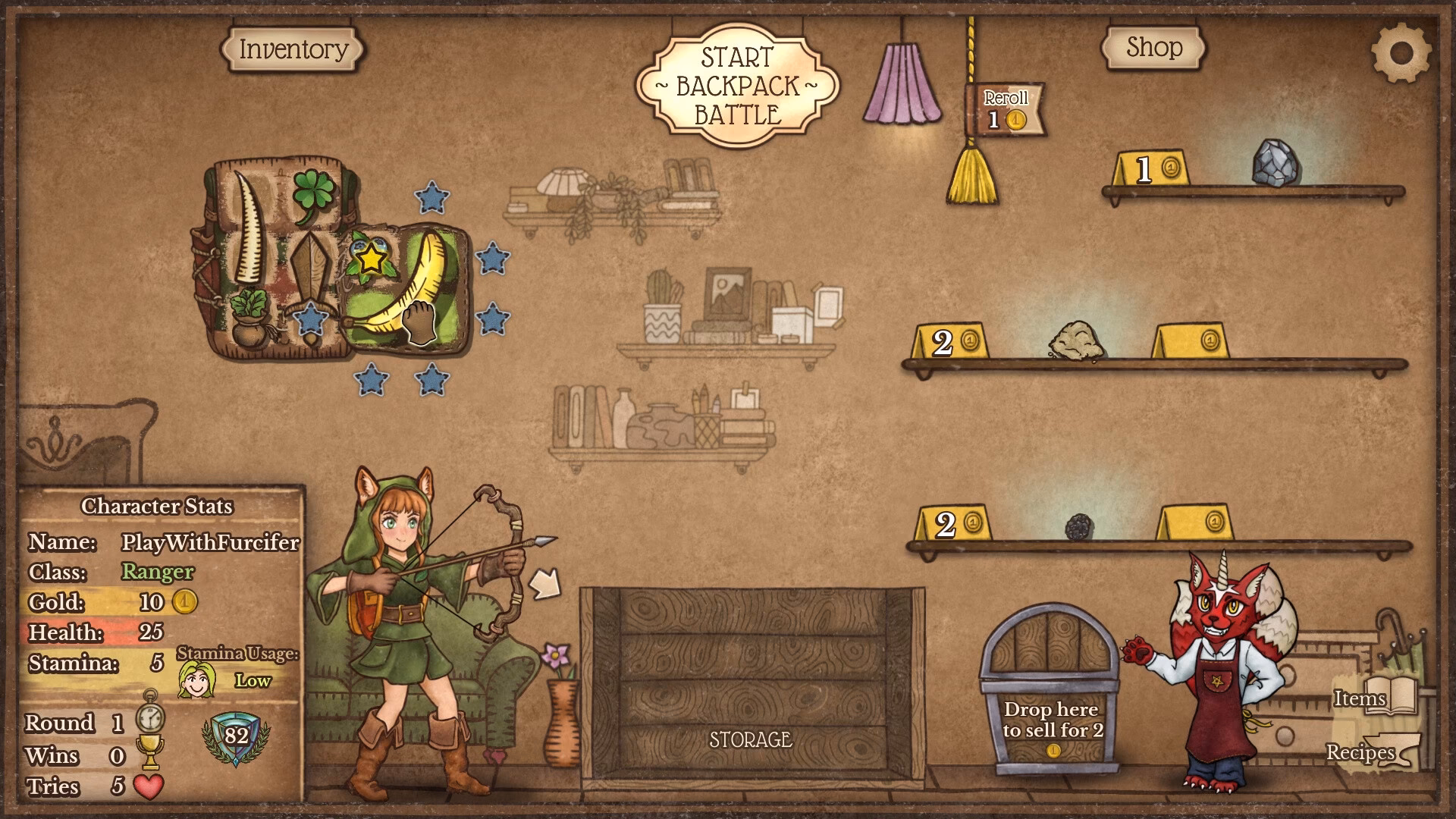 How do backpack battles work?