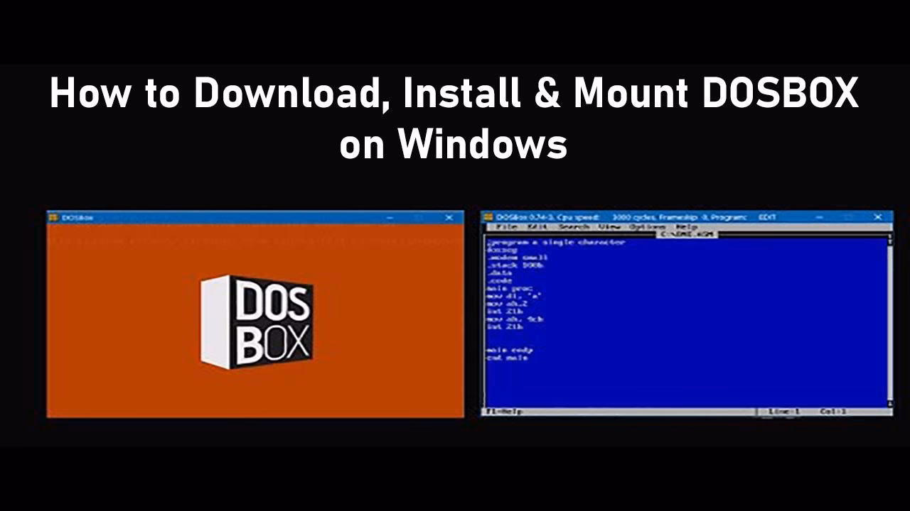 ¿Cómo ejecutar la versión de DOSBox?