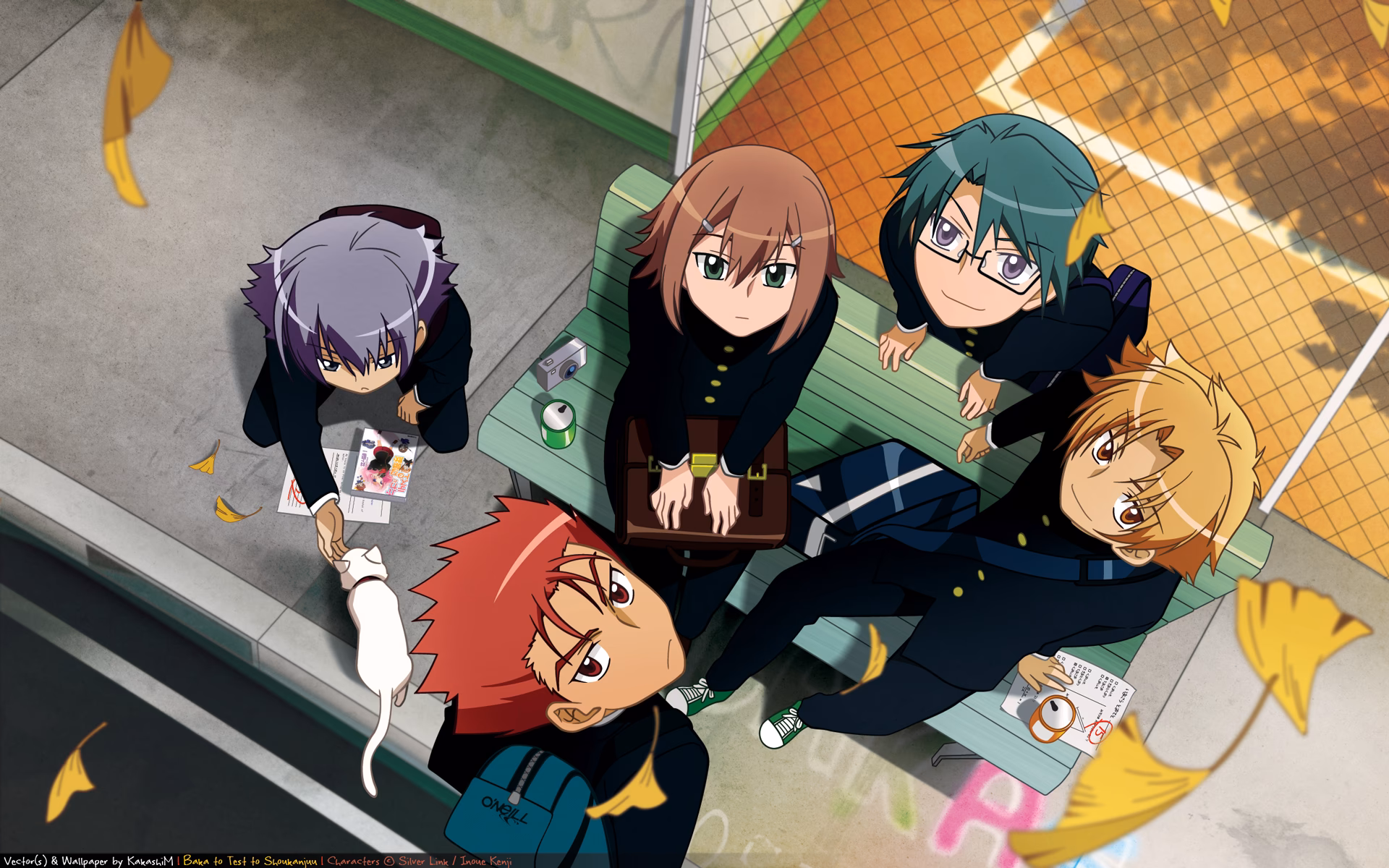 How many Baka and test wallpapers are there?