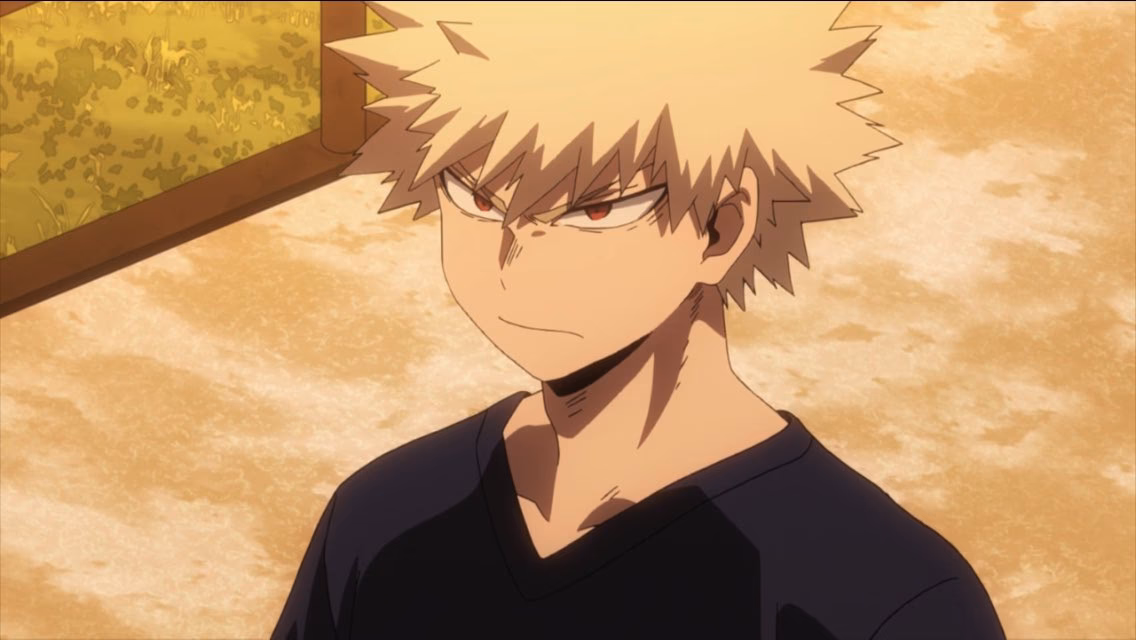How does Katsuki save Deku?