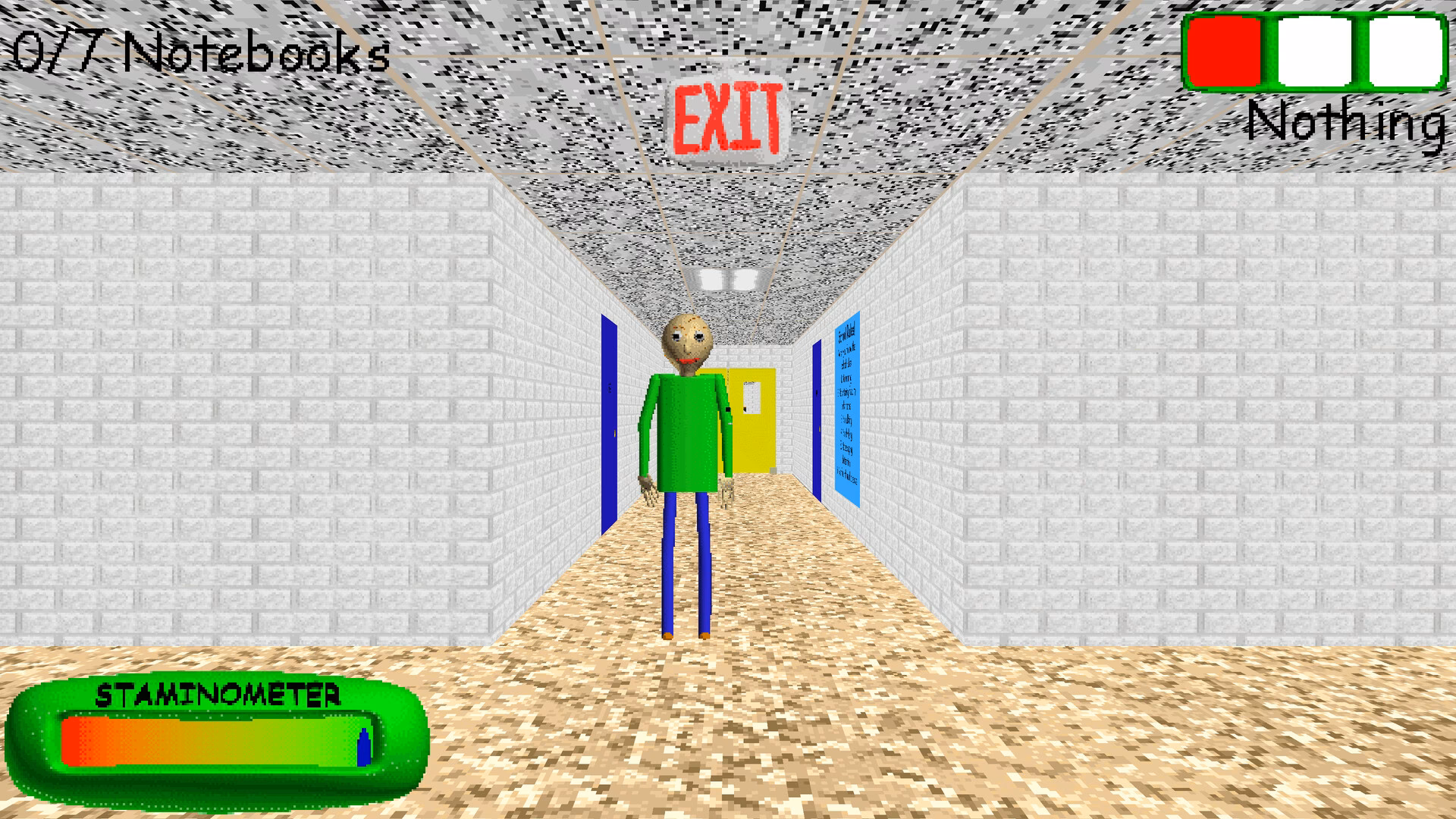 What does Baldi do in Minecraft?