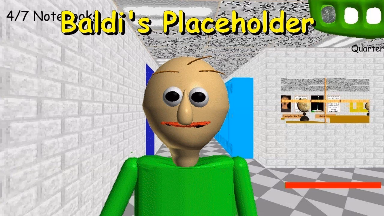 What is a placeholder icon in Baldi's basics full game?