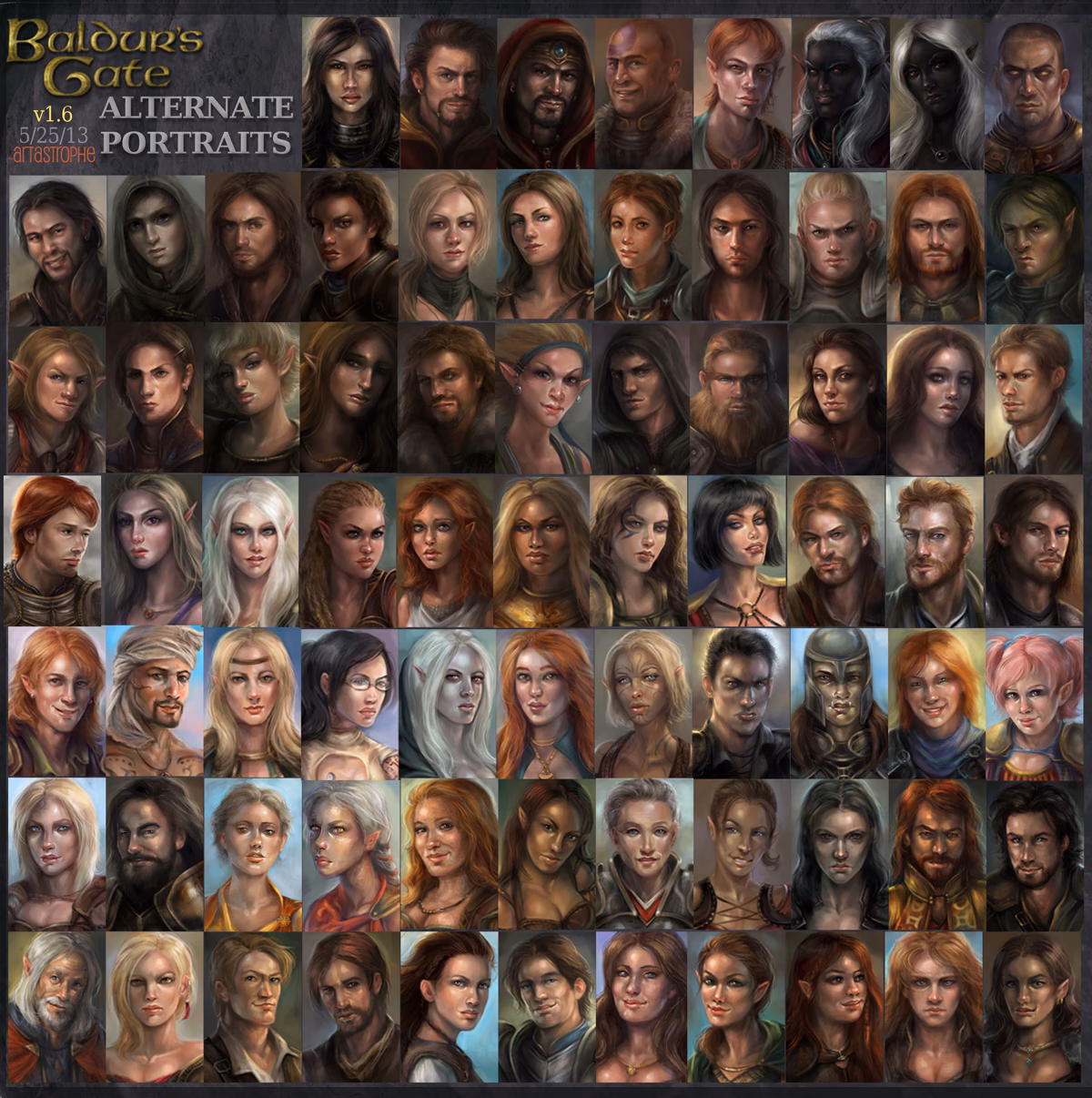 Is there a portrait replacer for Baldur's GATE EE?