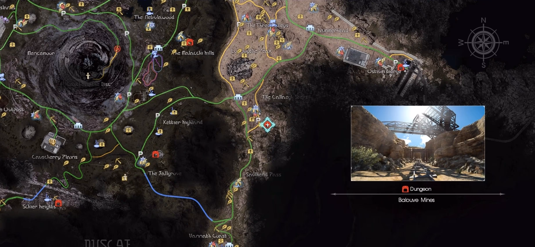 Where is the balouve mines?