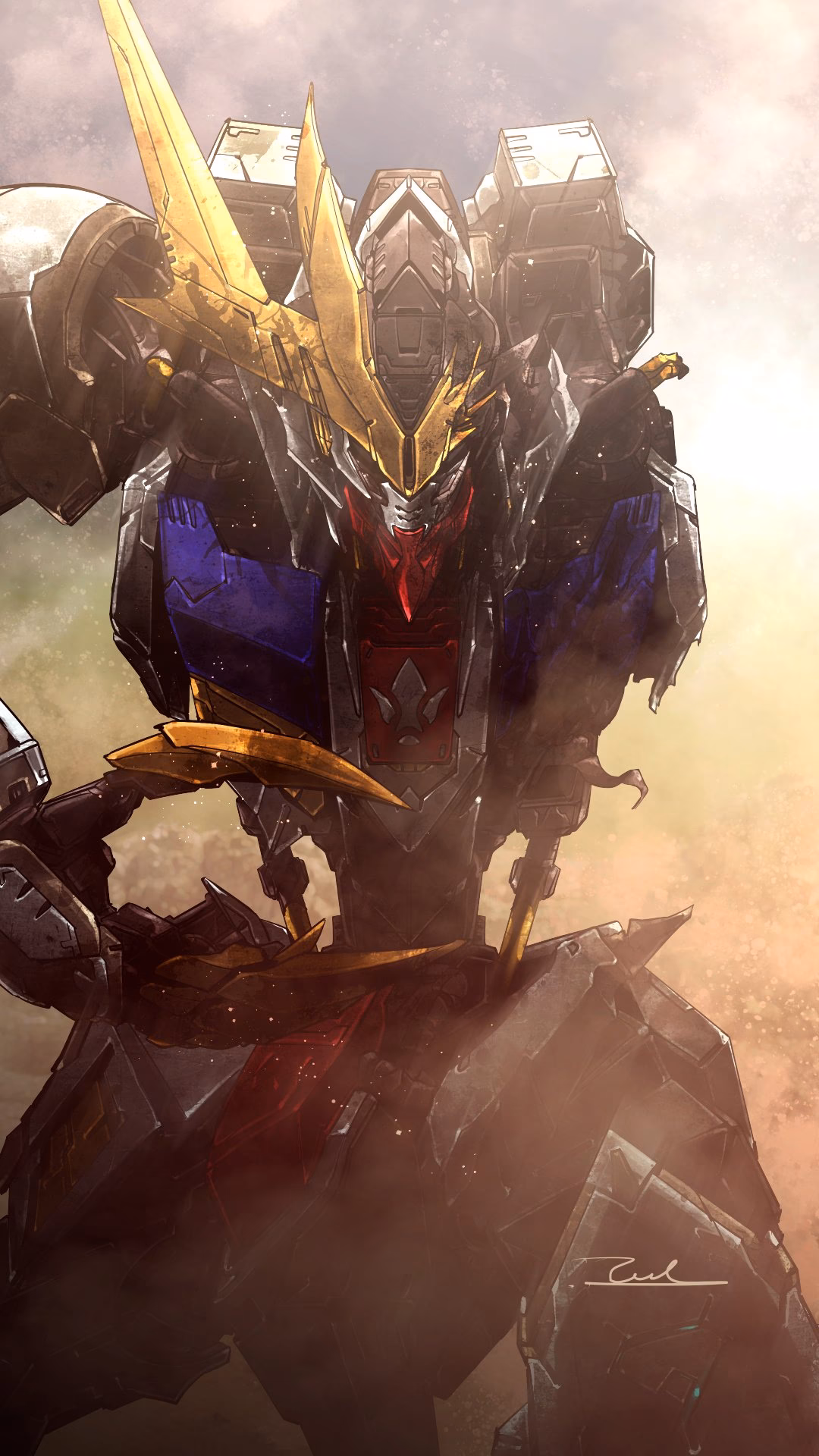 What is the resolution of Gundam Barbatos Lupus Rex Live Wallpaper?