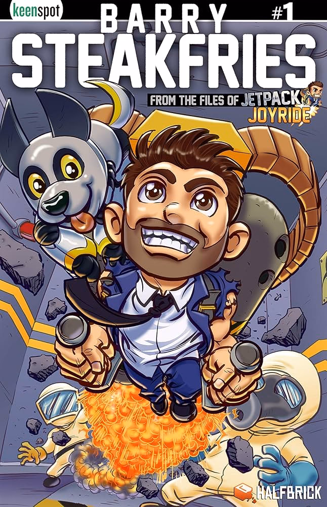 What is Barry Steakfries doing in Monster Dash?
