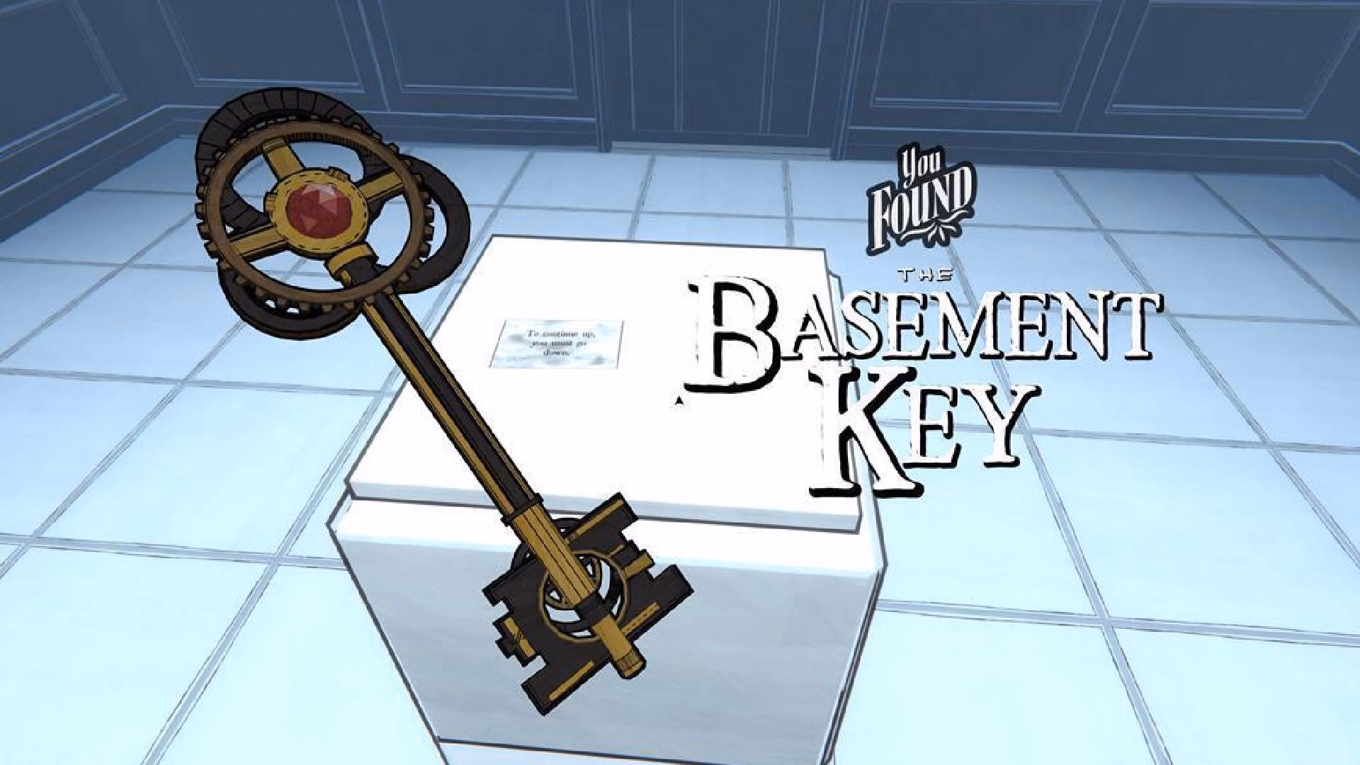How do you open a basement in Blue Prince?