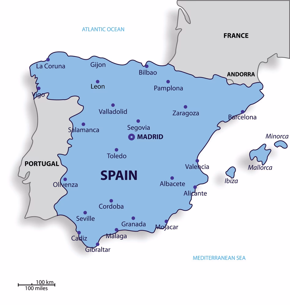 How to find a city in Spain?