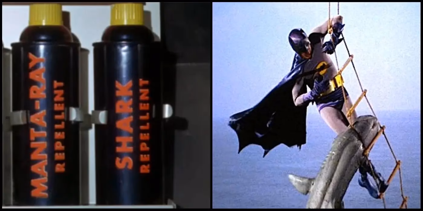 What is a shark repellent bat spray?