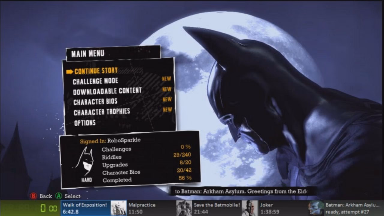 Is there a walkthrough for Batman Arkham Asylum?