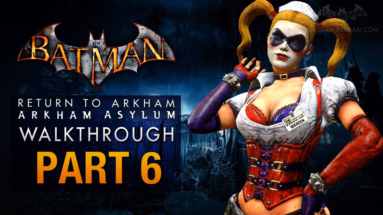 What color was Harley Quinn in Arkham Asylum?