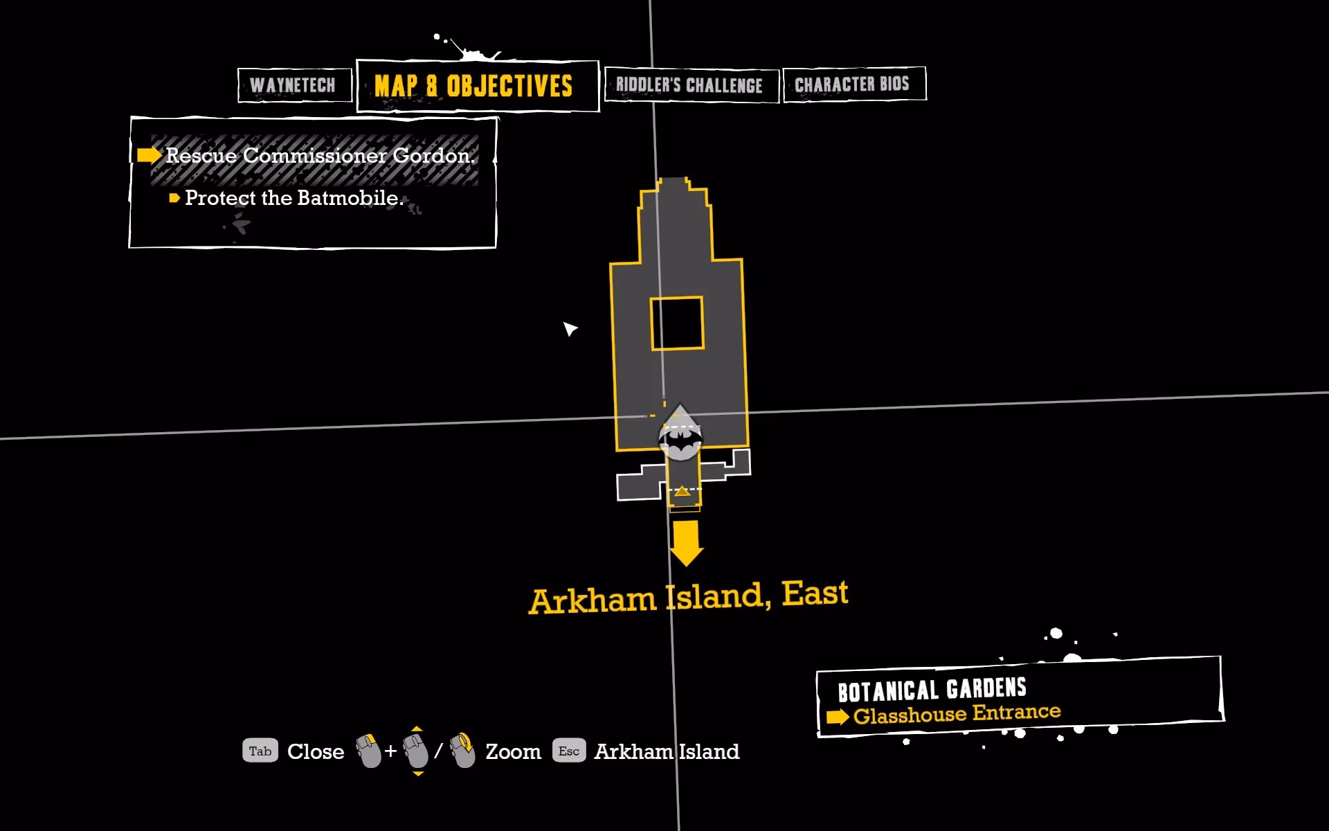 Why did some hidden writings appear in Arkham Asylum?