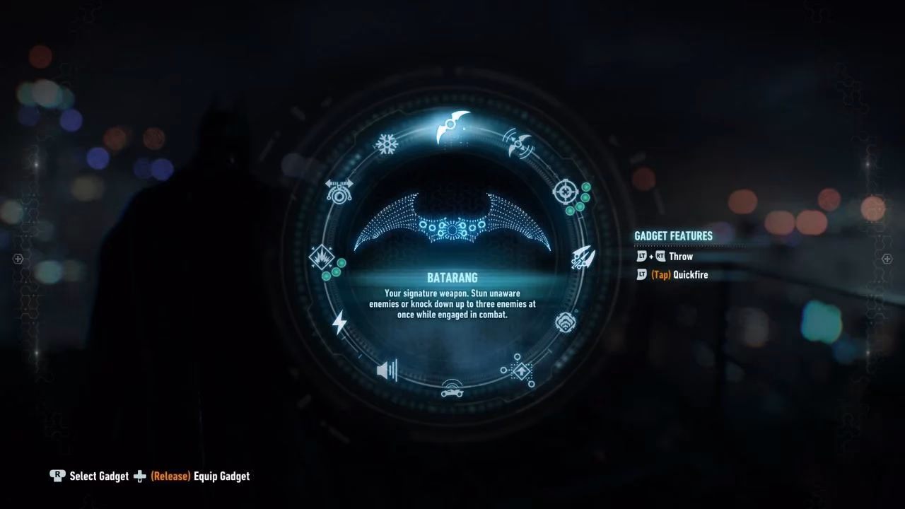 How many gadgets does Batman have?