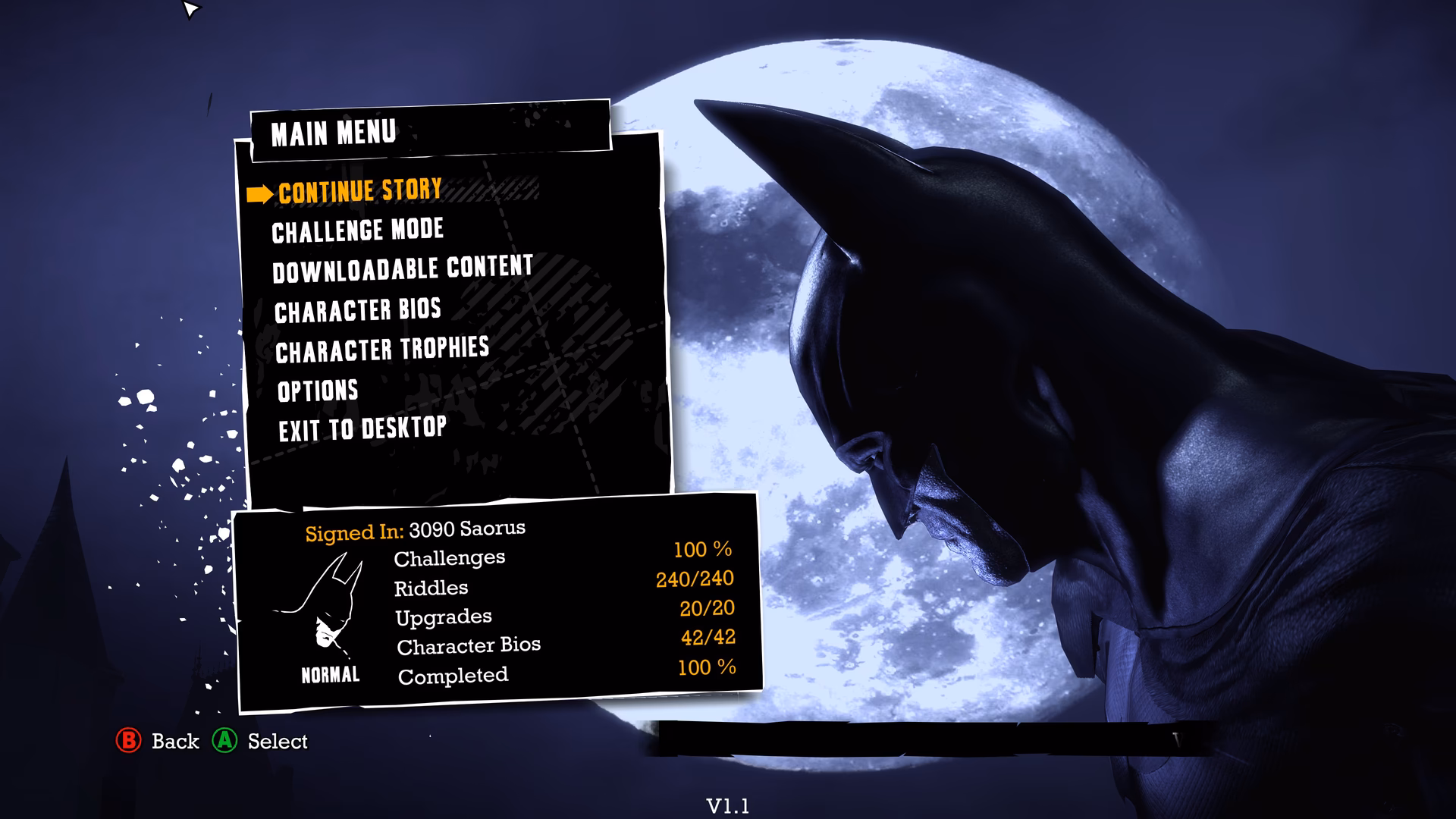 Where is the Batman Arkham City GOTY save file?