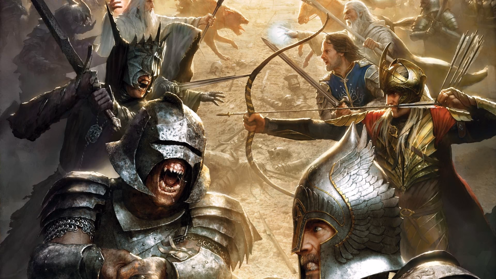 Is the battle for Middle-earth based on Lord of the Rings?