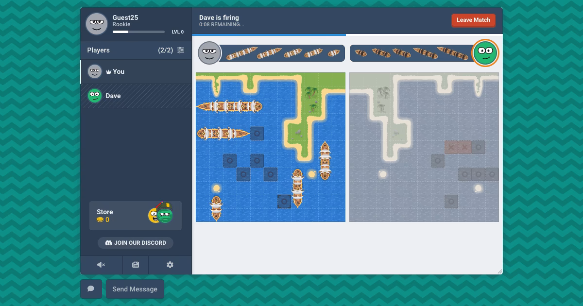 How do I play battleship online with other players?