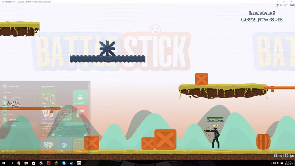 Is battlestick a physics based MMO?