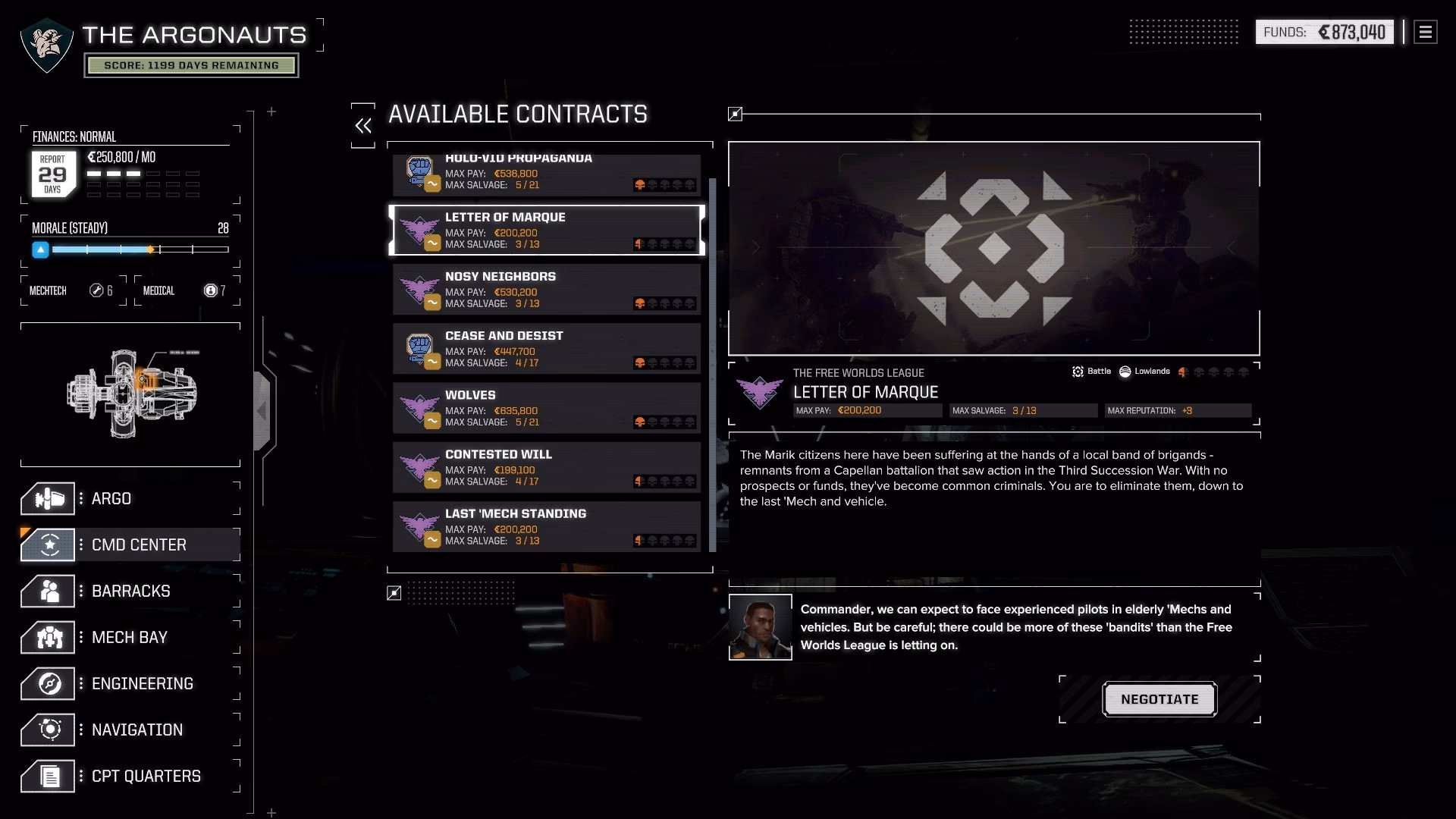What's the difference between BattleTech & career mode?