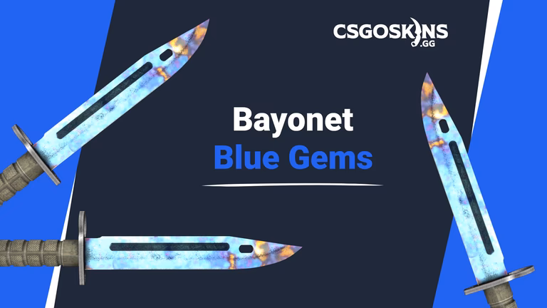 What is a bayonet case hardened knife skin?