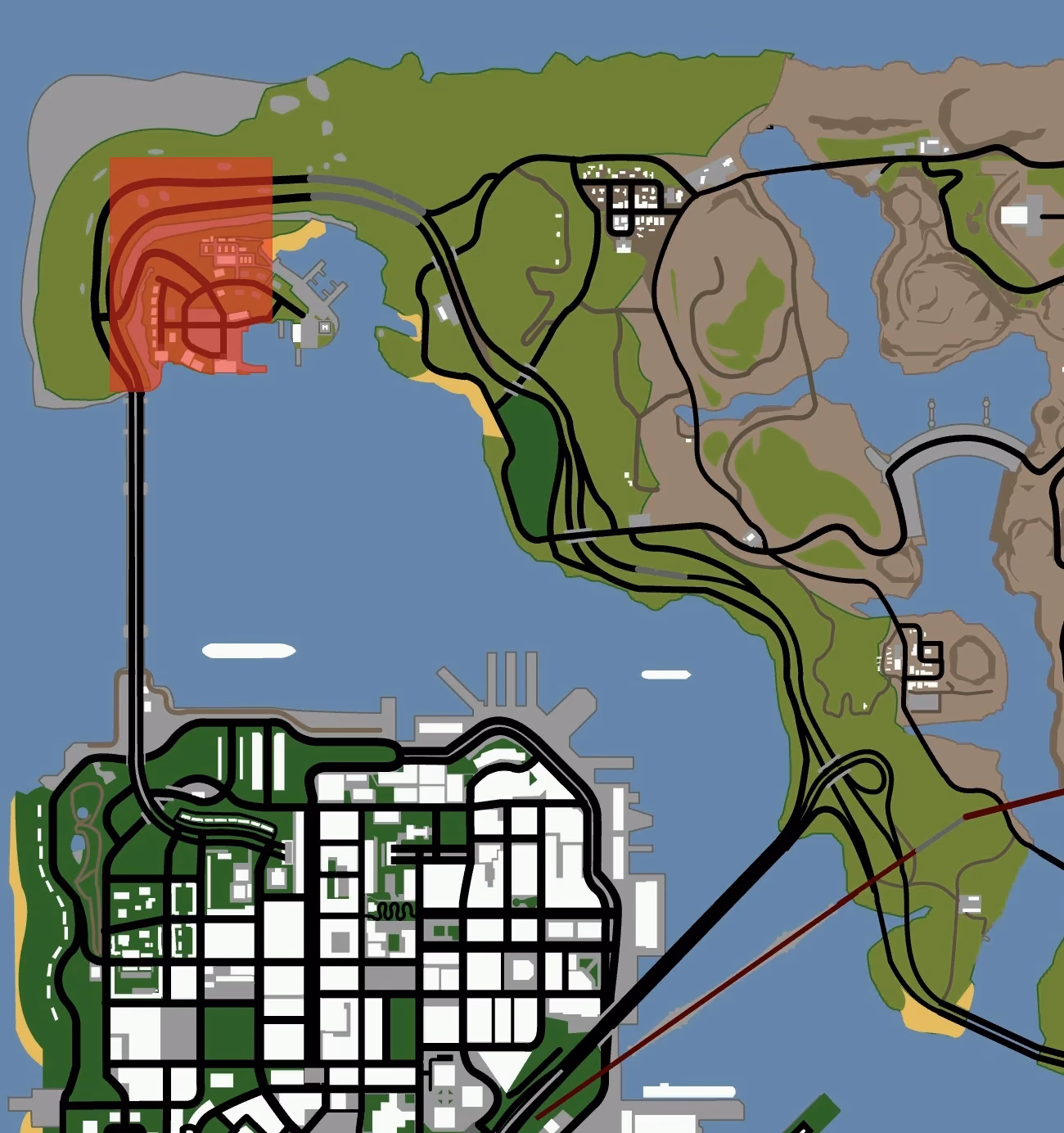 How is Bayside different from other towns in Tierra robada?