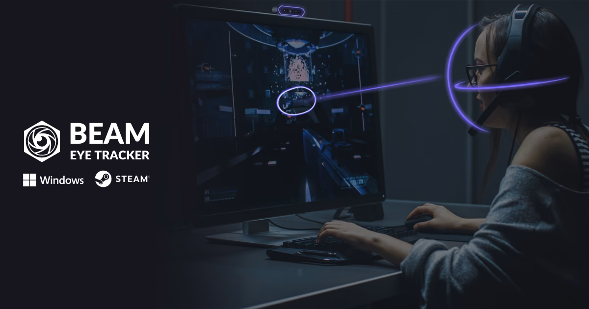 Does beam eye tracker work with a webcam?