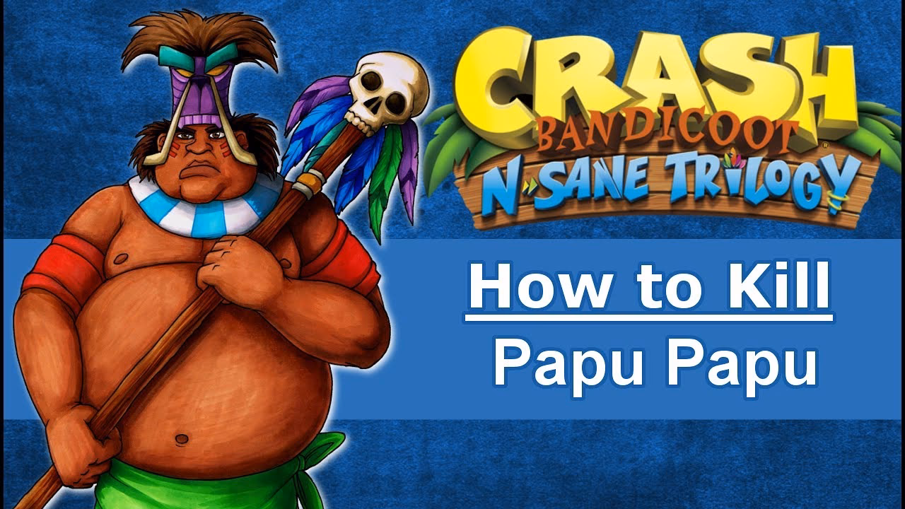 How does crash fight Papu Papu?