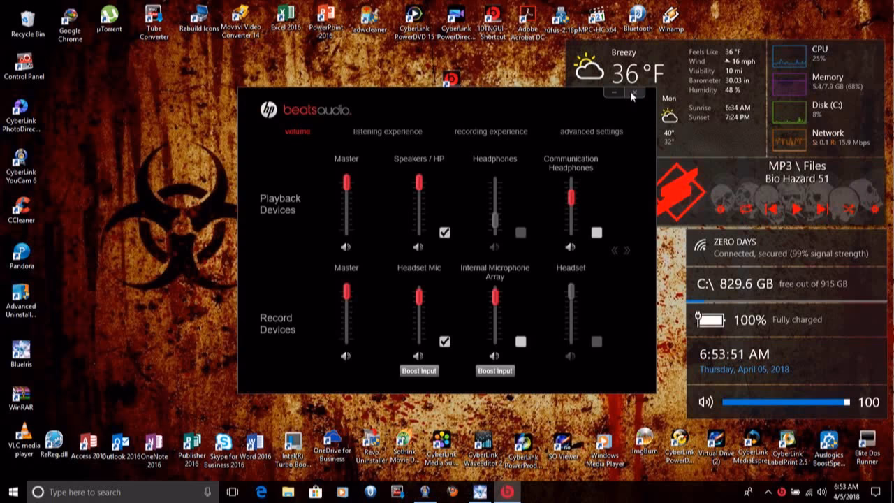 Does Windows 10 have Beats Audio Control Panel?