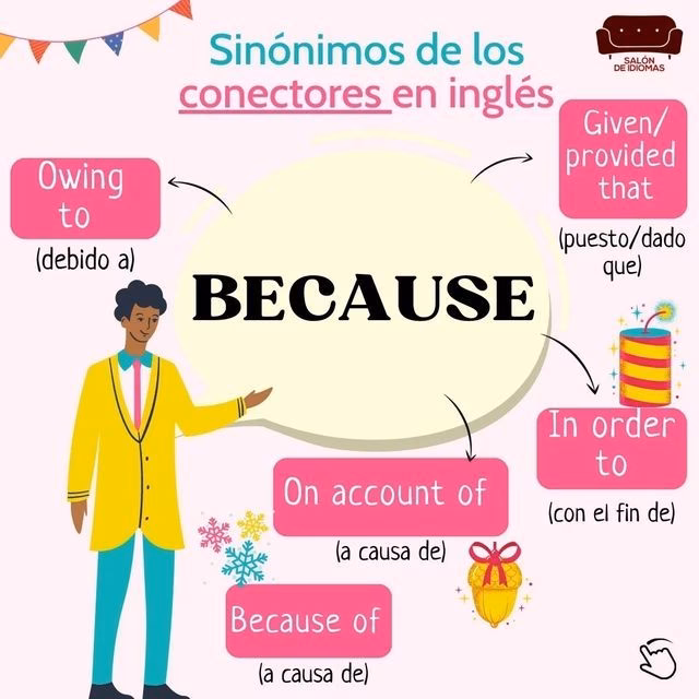 ¿Cómo se escribe 'Because of'?